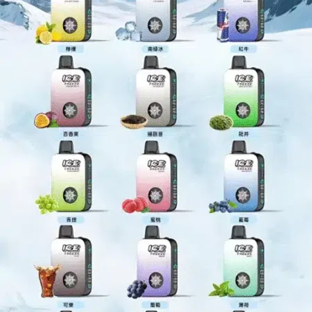 ICE FREEZE 10000口一次性電子煙｜涼度自由調節｜四檔冰感可調