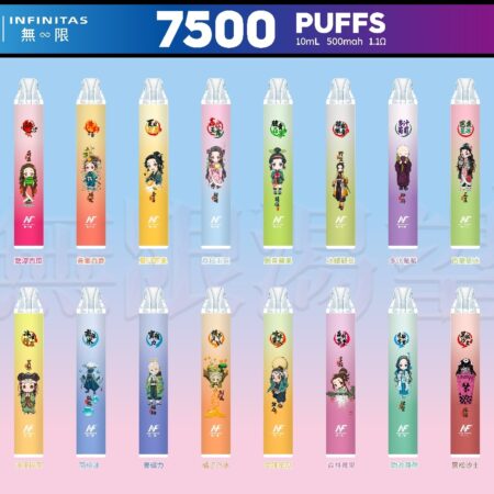 INF 無限 7500口拋棄式電子煙｜鬼滅之刃聯名設計 大容量續航