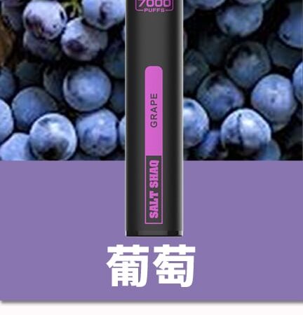 SALT SHAQ 鯊克7000口拋棄式煙桿｜持久續航・經典口感 小黑條
